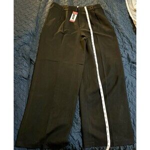 NWT Steve Madden Size XL Women’s Black Pleated Trousers Dress pants
